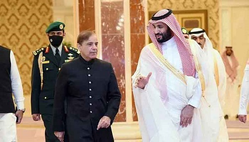 shahbaz sharif on Prime Minister of Saudi Arabia