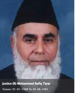 Justice Retd Muhammad Rafiq Tarar