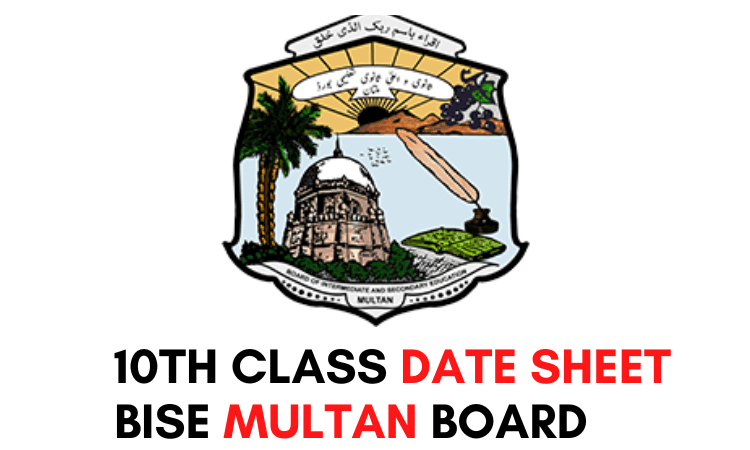 10th class date sheet multan board